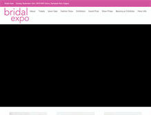 Tablet Screenshot of bridalexpo.ca